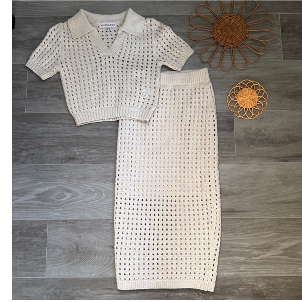 Willow & wind knit crochet 2 pcs set